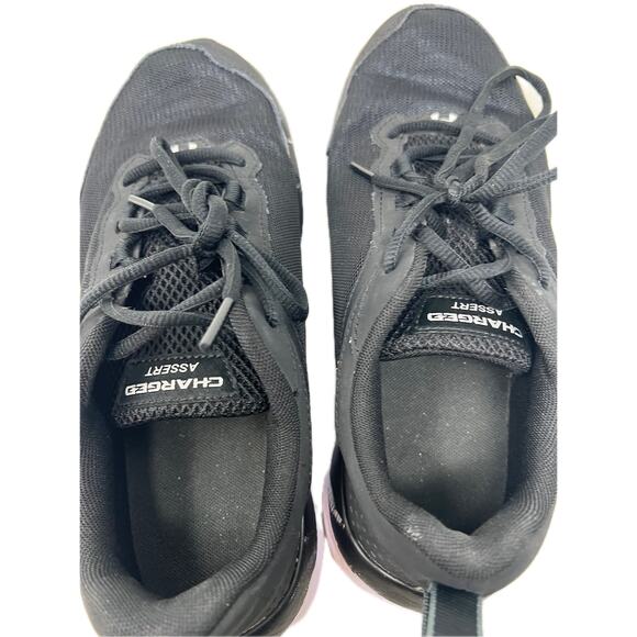 Under Armour Charged Assert 9 4E Wide Black White Mens 8 - Picture 6 of 7